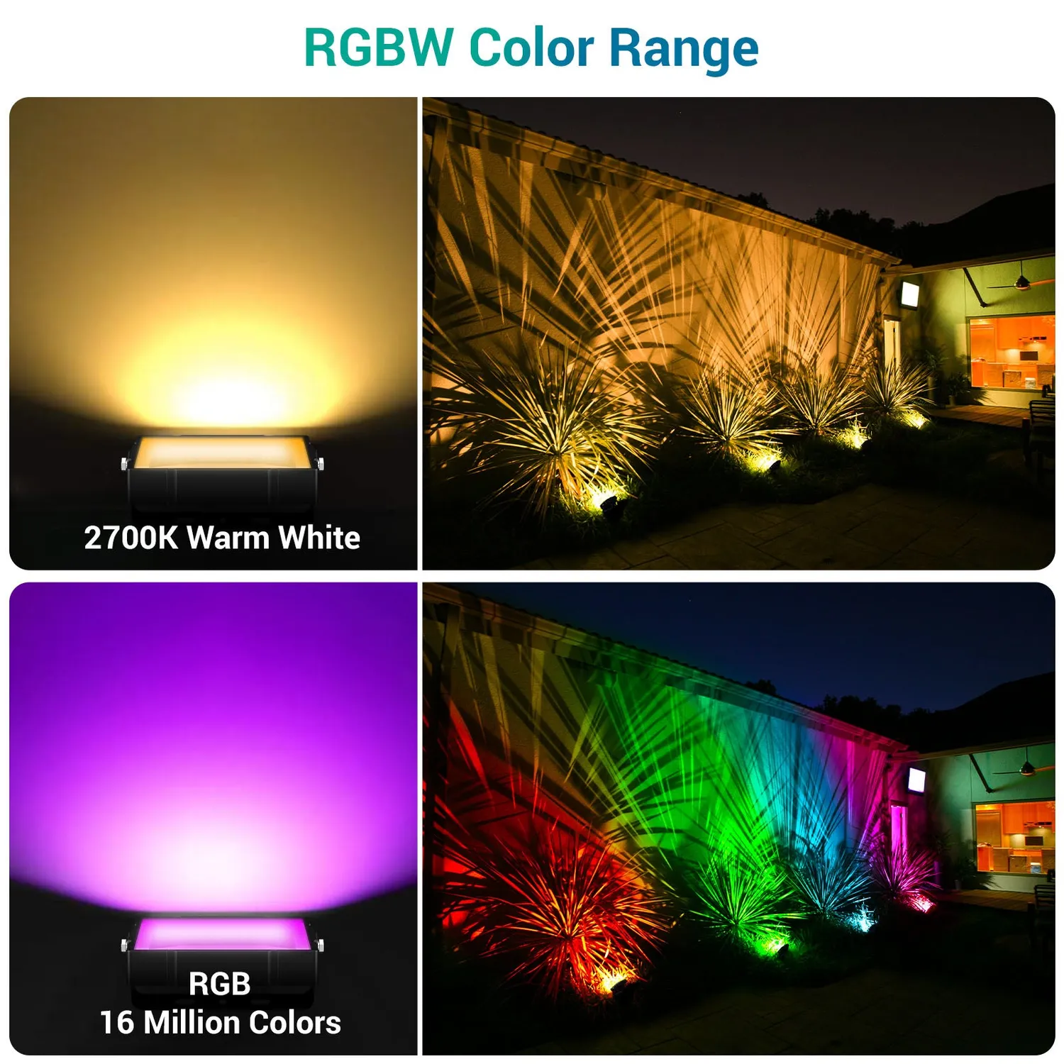 Ustellar GemBand 100W proiector LED RGBW 6 bucati smart