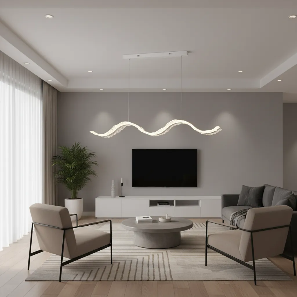 Alessandro Design AMI lustra LED suspendata 78W alba liniara