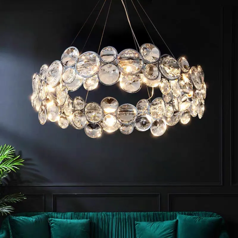 Alessandro Design Angelica candelabru cristal 6xE14 argintiu 49 cm