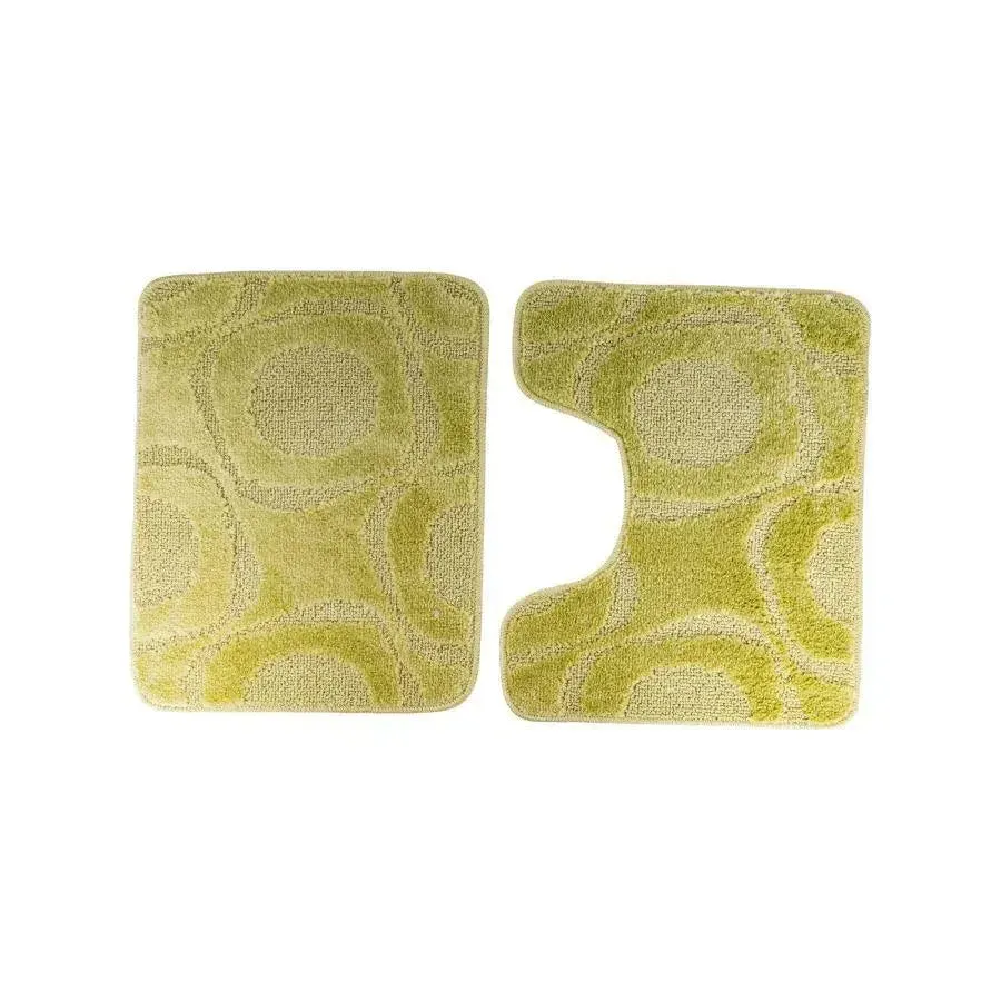 Alessandro Design set 3 covorașe baie verzi antiderapante 80x50