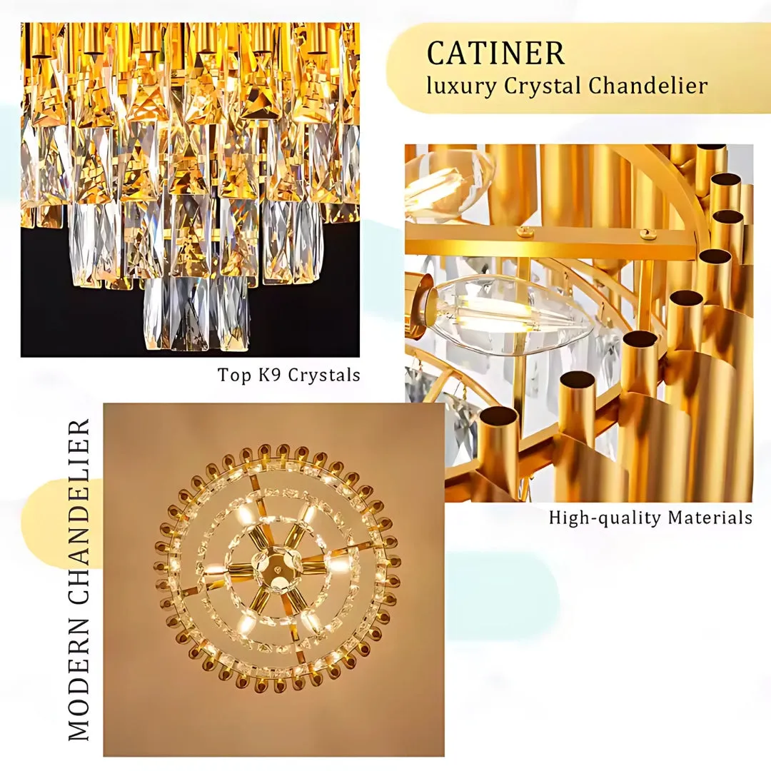 Alessandro Design Versailles Magno 8xE14 candelabru 60cm auriu