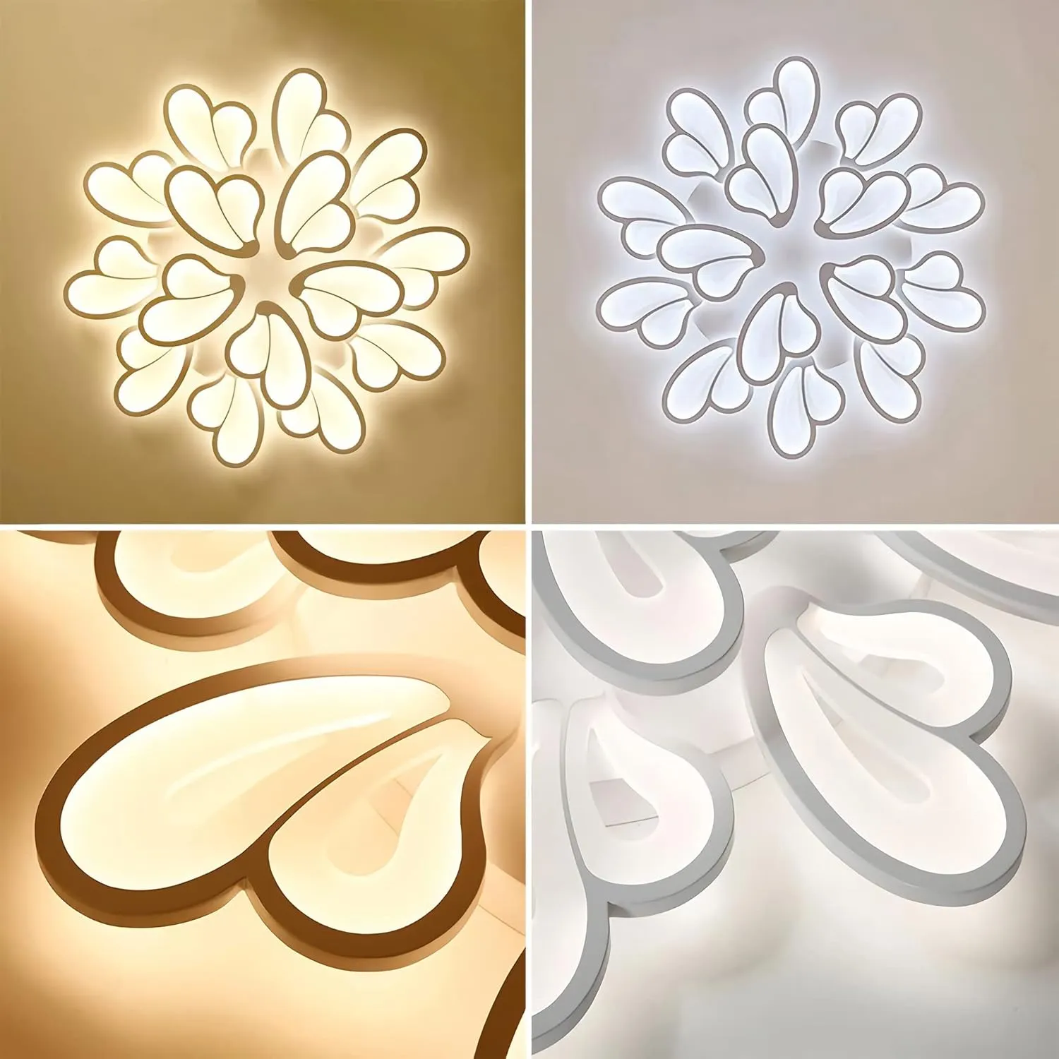 Alessandro Design Blossom lustra LED alba 146W 12 petale