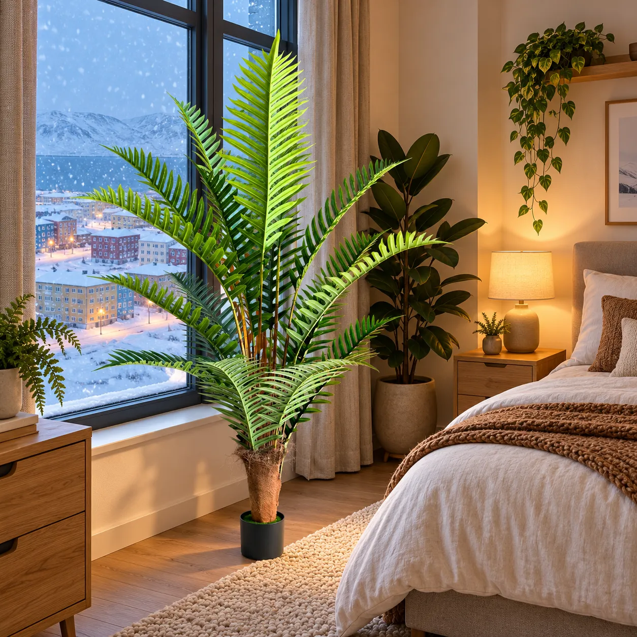 Alessandro Design palmier artificial Royal 220 cm verde cu ghiveci