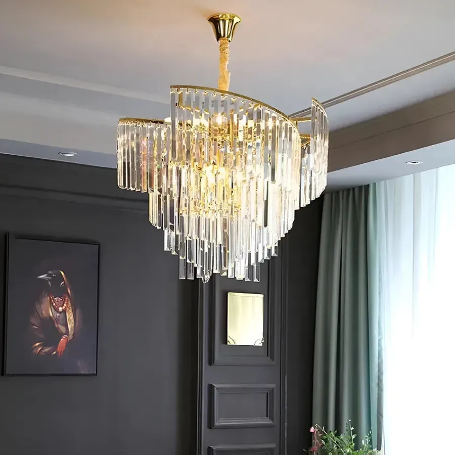 Alessandro Design Trianon Elegance candelabru cristal auriu 6xE27