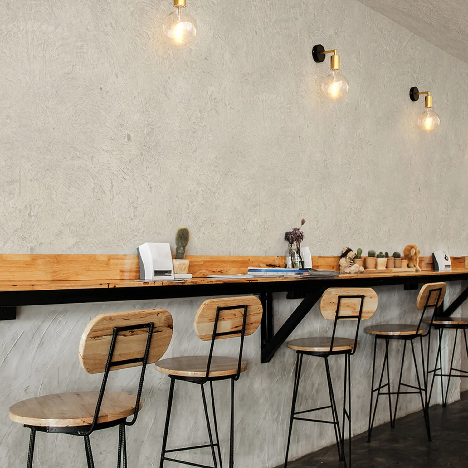 Rendl Araq aplica perete alama/negru E27 decor