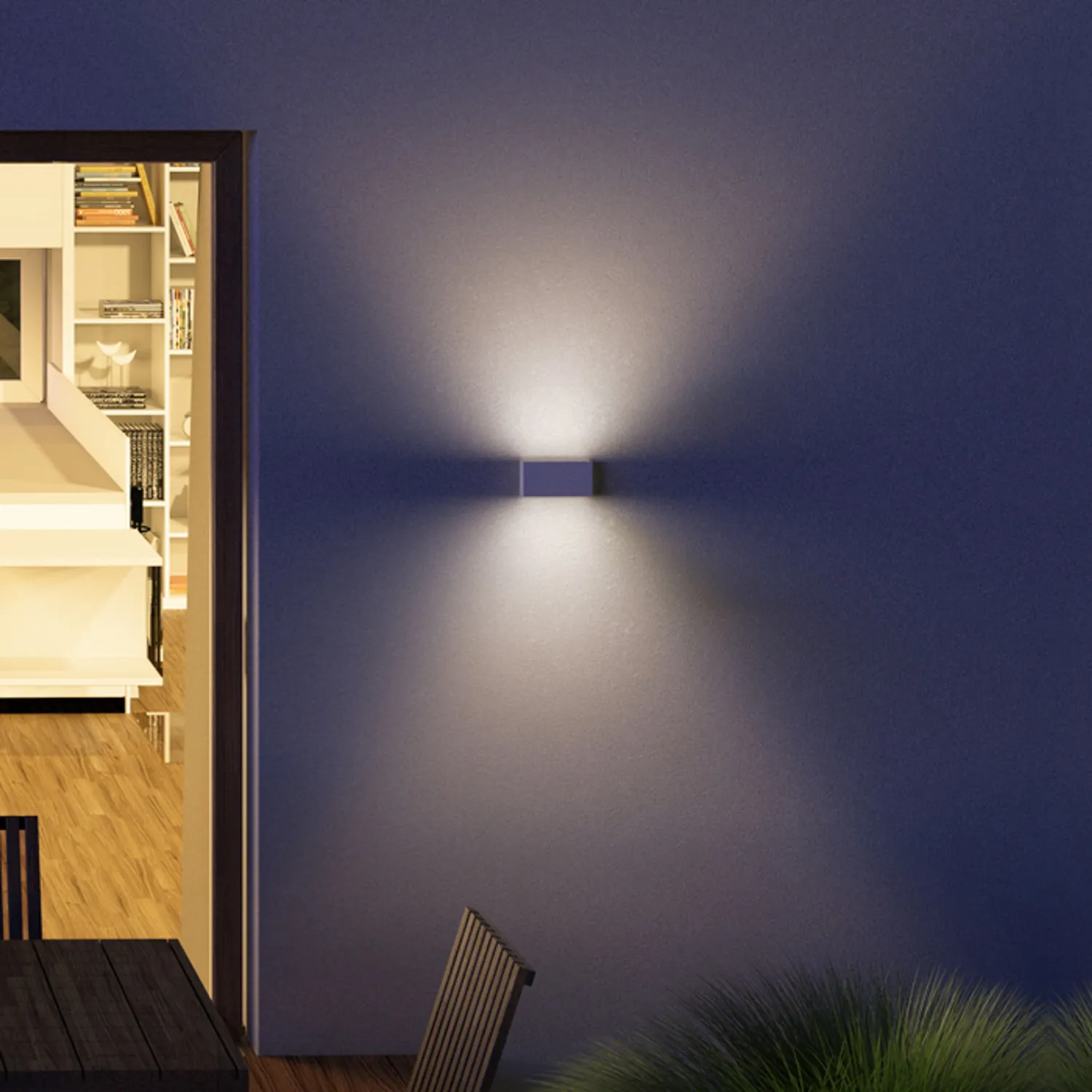 Rendl Light Studio Torino aplica LED alb-negru sus-jos