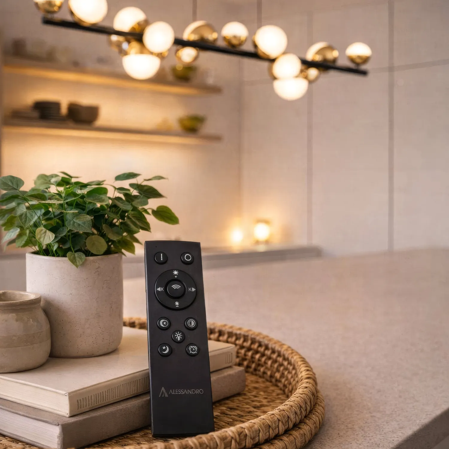 Alessandro Design Aurion lustra LED 29W negru-aurie