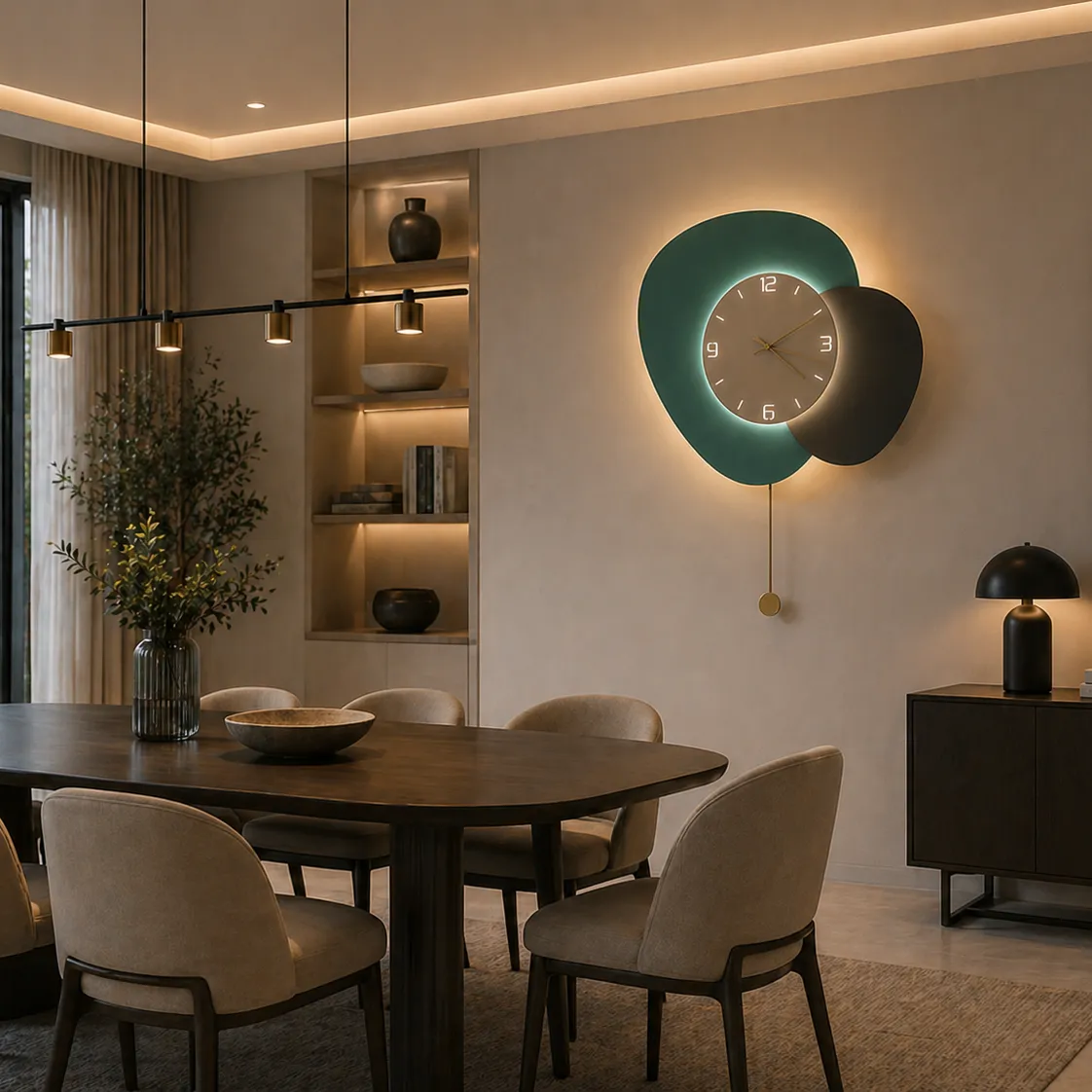 Alessandro Design Duos aplică LED perete Ø50cm verde 3 culori