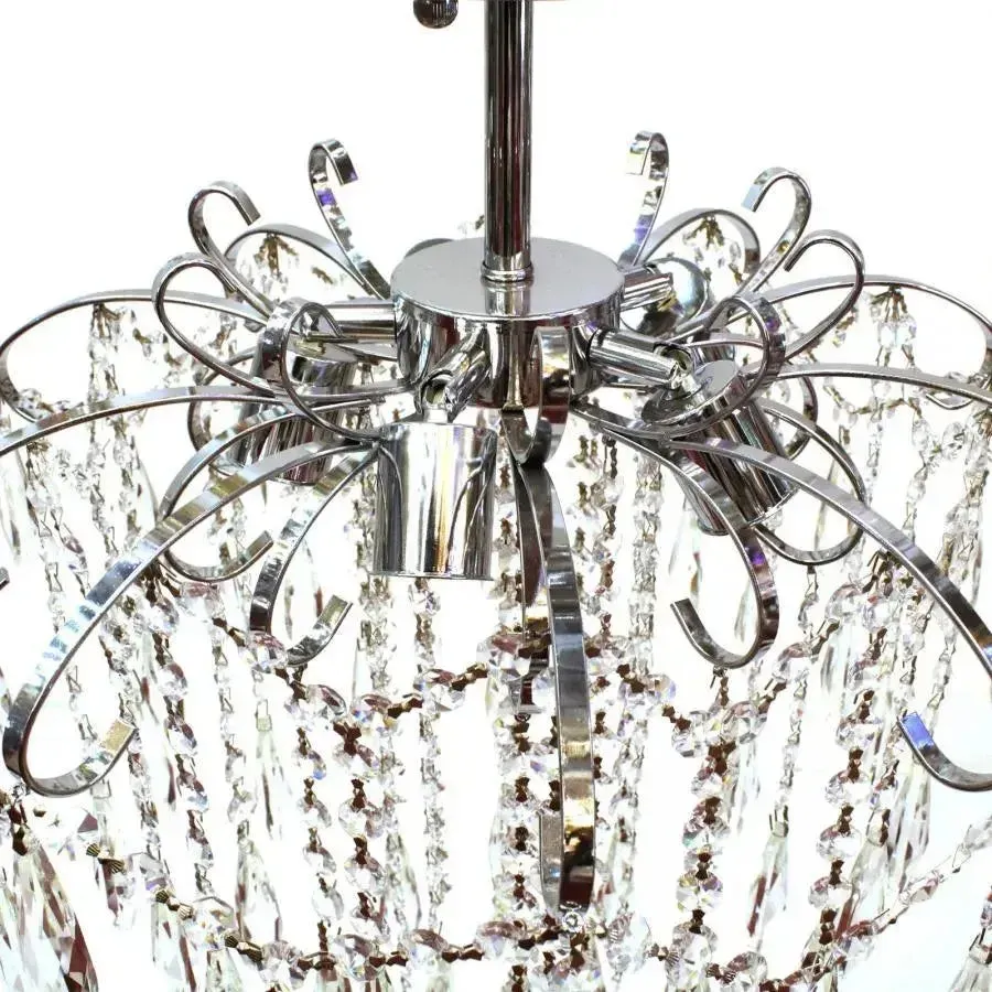 Alessandro Design Edinburgh Eleganza candelabru cristal crom 5xE27