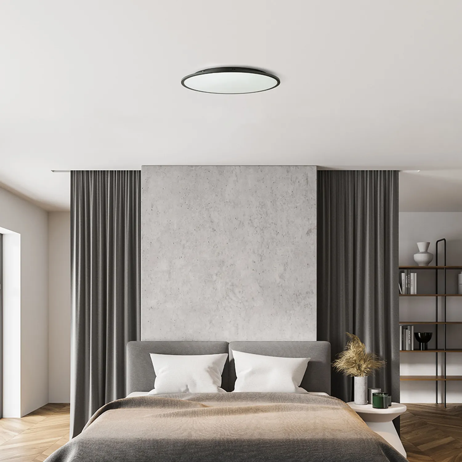 Rendl Ciel 59 plafoniera LED neagra dimabila
