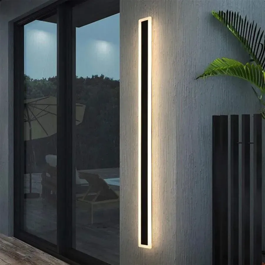 Alessandro Design Remi 36W aplica exterior LED neagra 180cm IP65