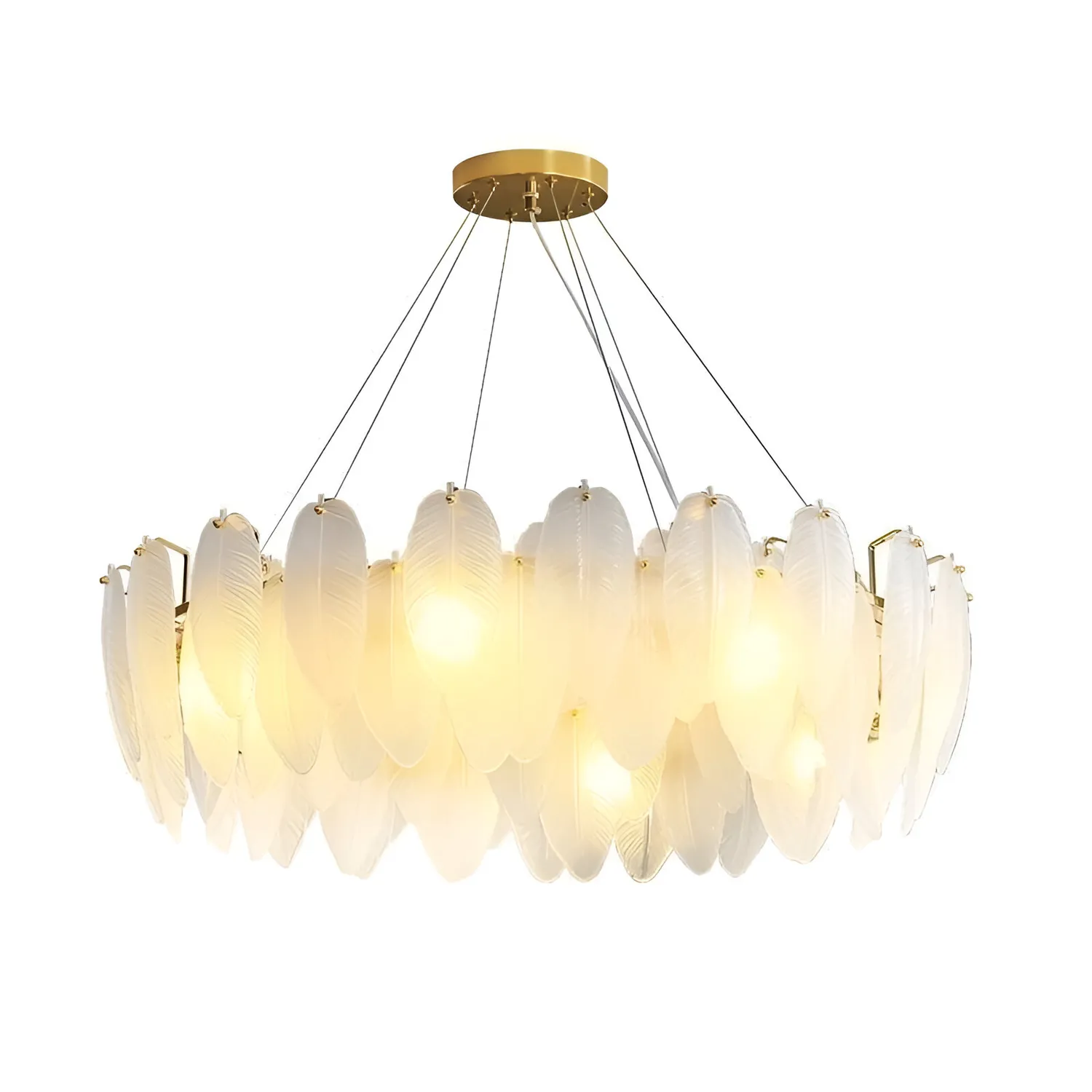 Alessandro Vicomte Eleganza candelabru cristal auriu 6xE14