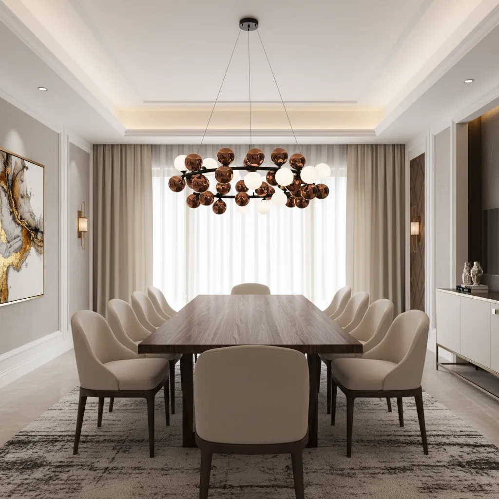 Alessandro Design Barro Supremo lustra rose gold 14xG9 D100cm