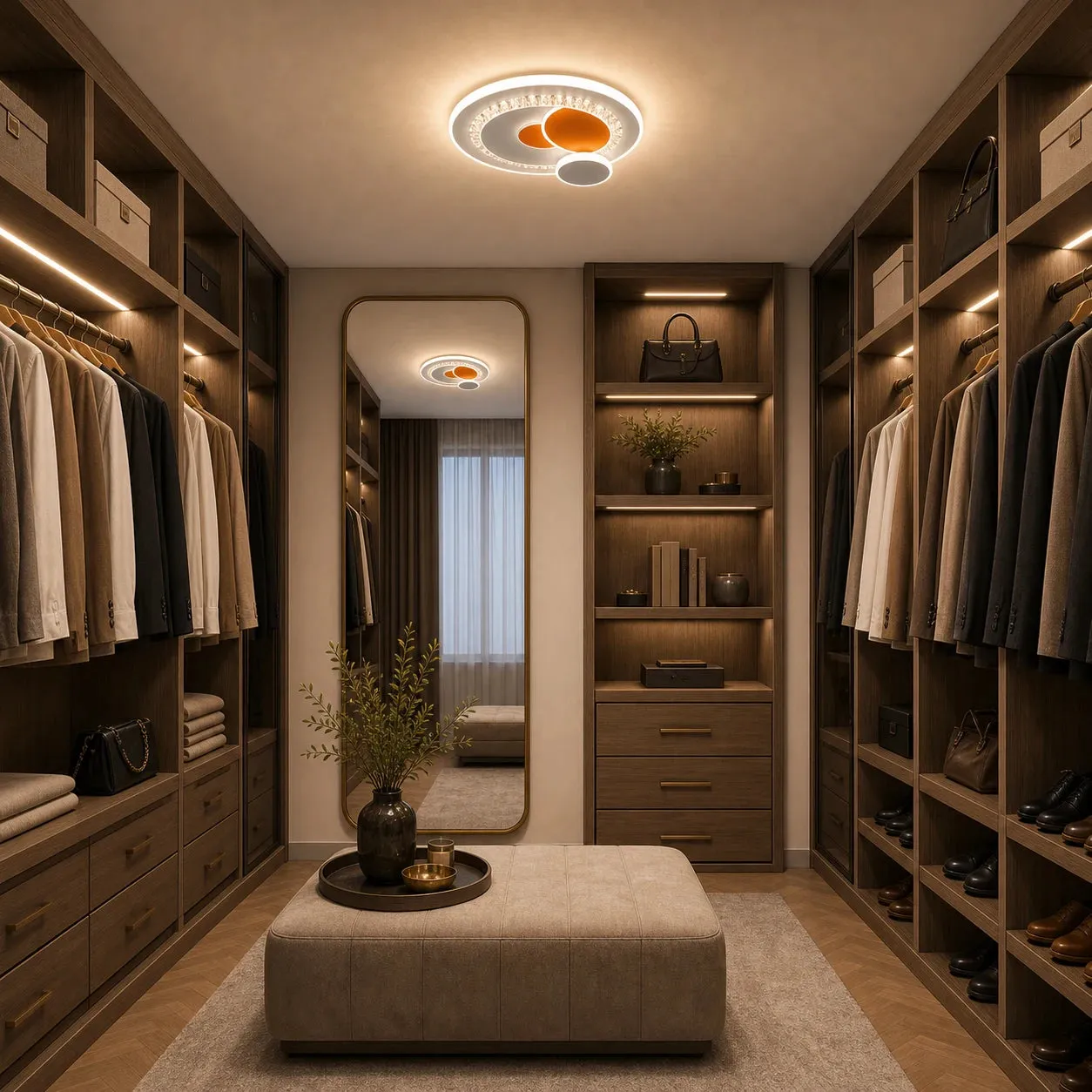 Alessandro Design HelioX lustra LED 40W alba 4 cercuri