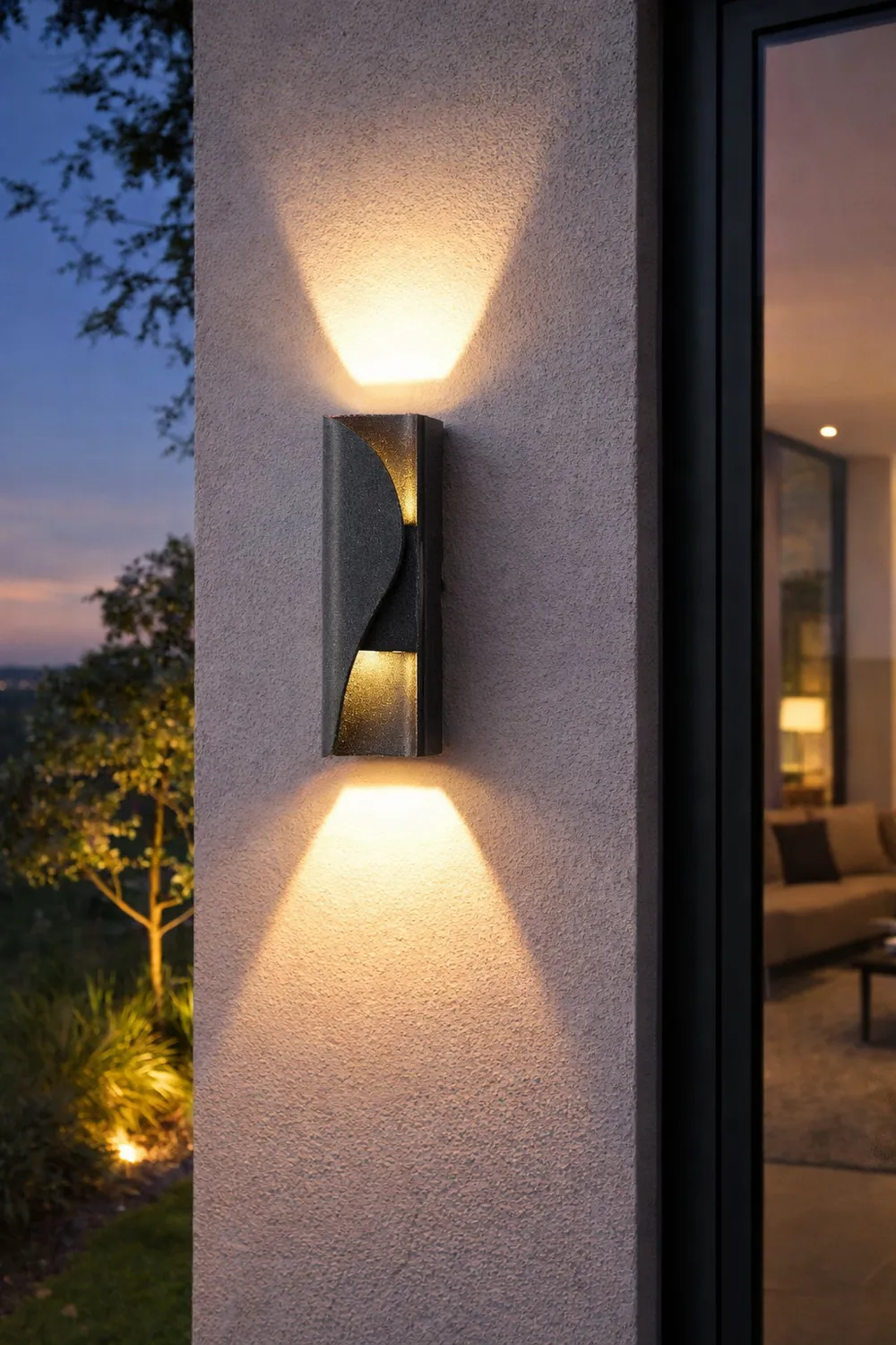 Alessandro Design AX221 aplica LED neagra 2x6W 3000K exterior