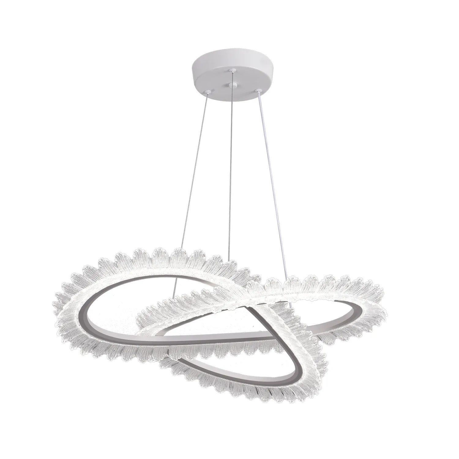Alessandro Design LT187WH Lustra LED 52W cristal telecomanda