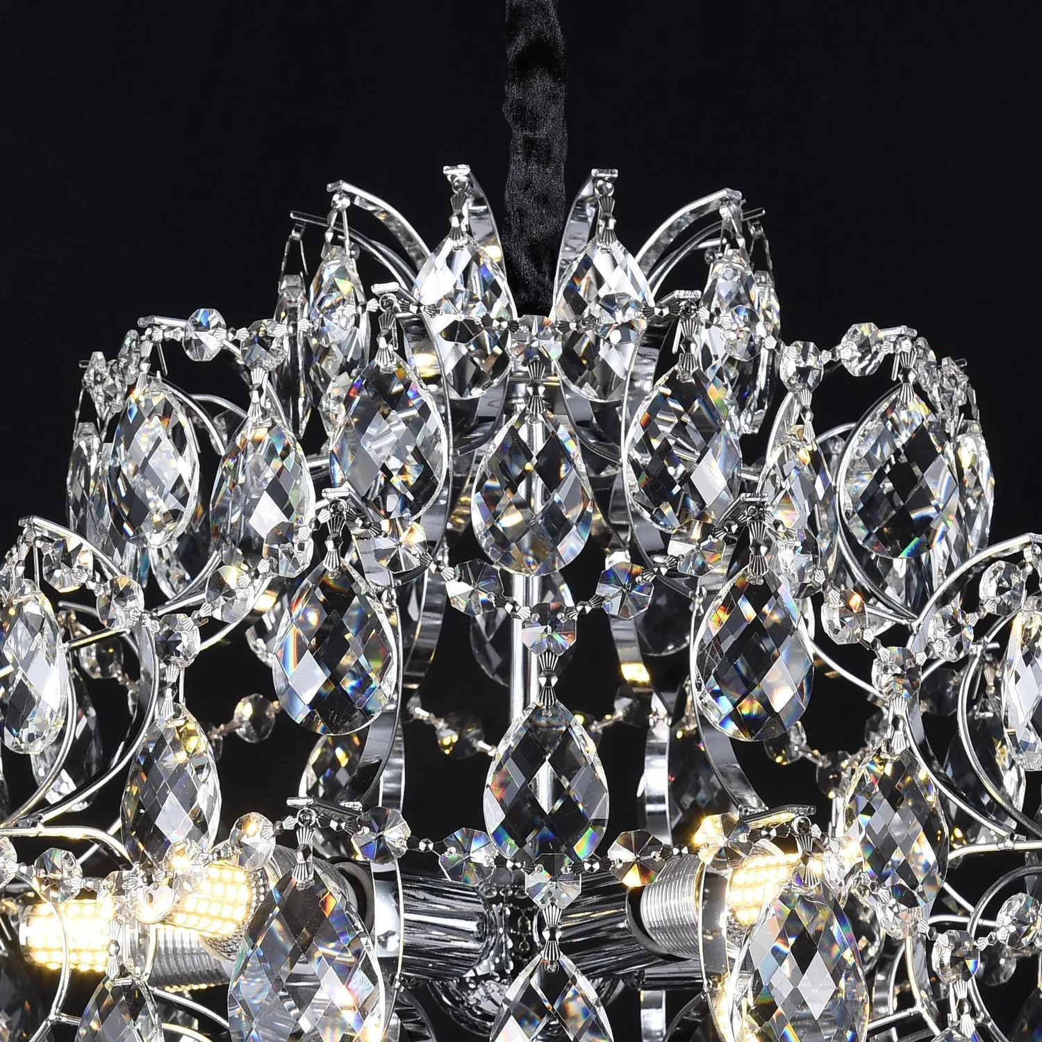 Alessandro Design Crystara Nobile candelabru 5xE14 40cm crom