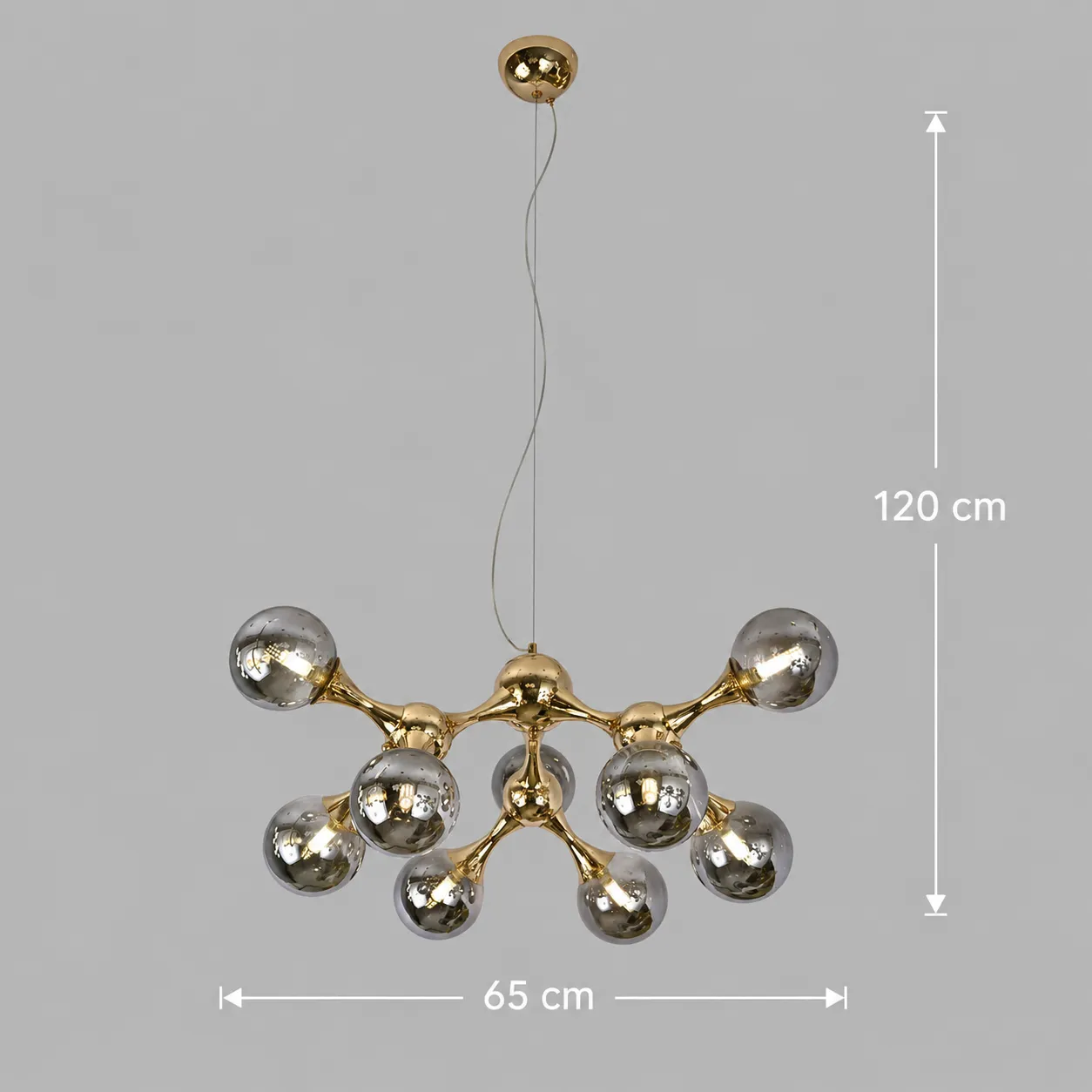 Alessandro Design Elektra Altiera lustra aurie 9xG9 D65cm