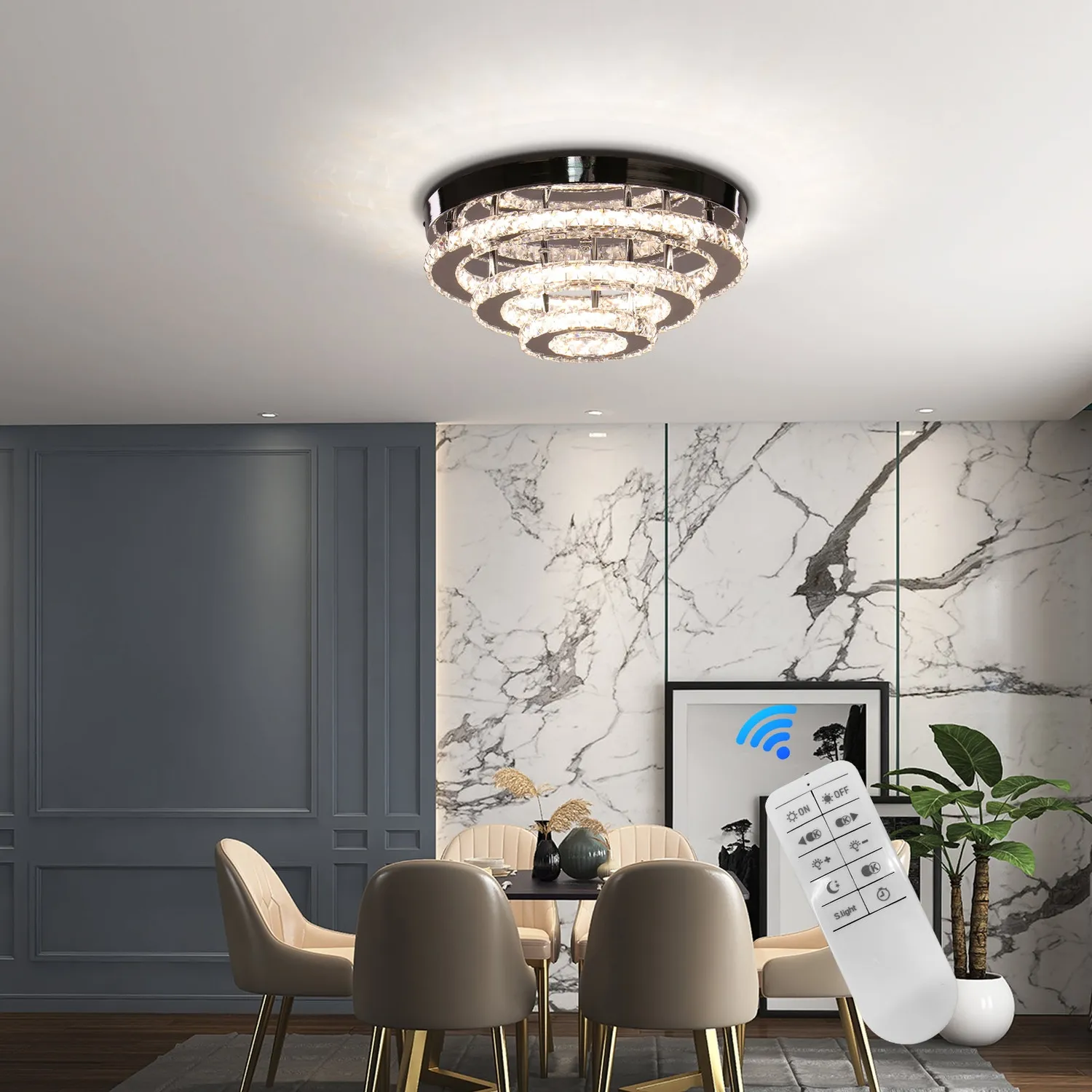 Alessandro Design LLC151/500CH 64W lustra LED crom 3 elemente