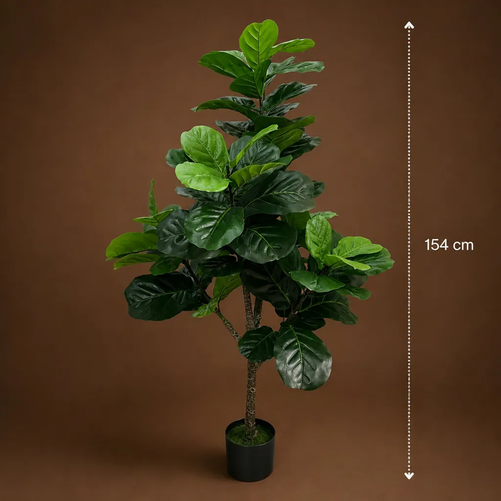 Alessandro Design Ficus artificial 154cm verde ghiveci 3 brate