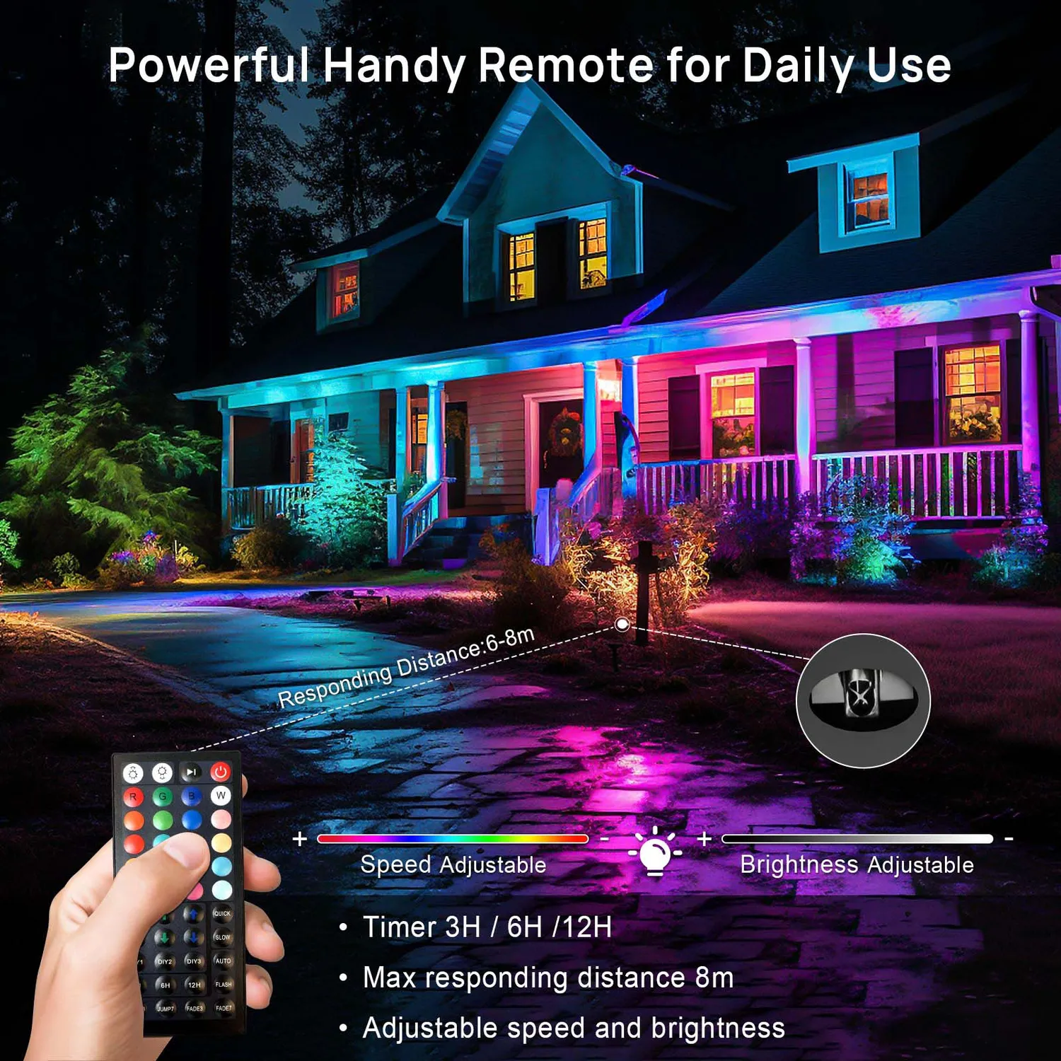 Ustellar 25W proiector LED RGBW colorat 1 buc scena