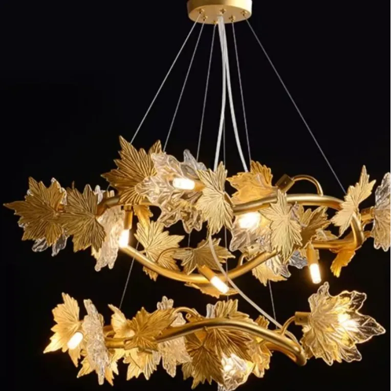 Alessandro Design Leafora Regalis candelabru 80 cm auriu