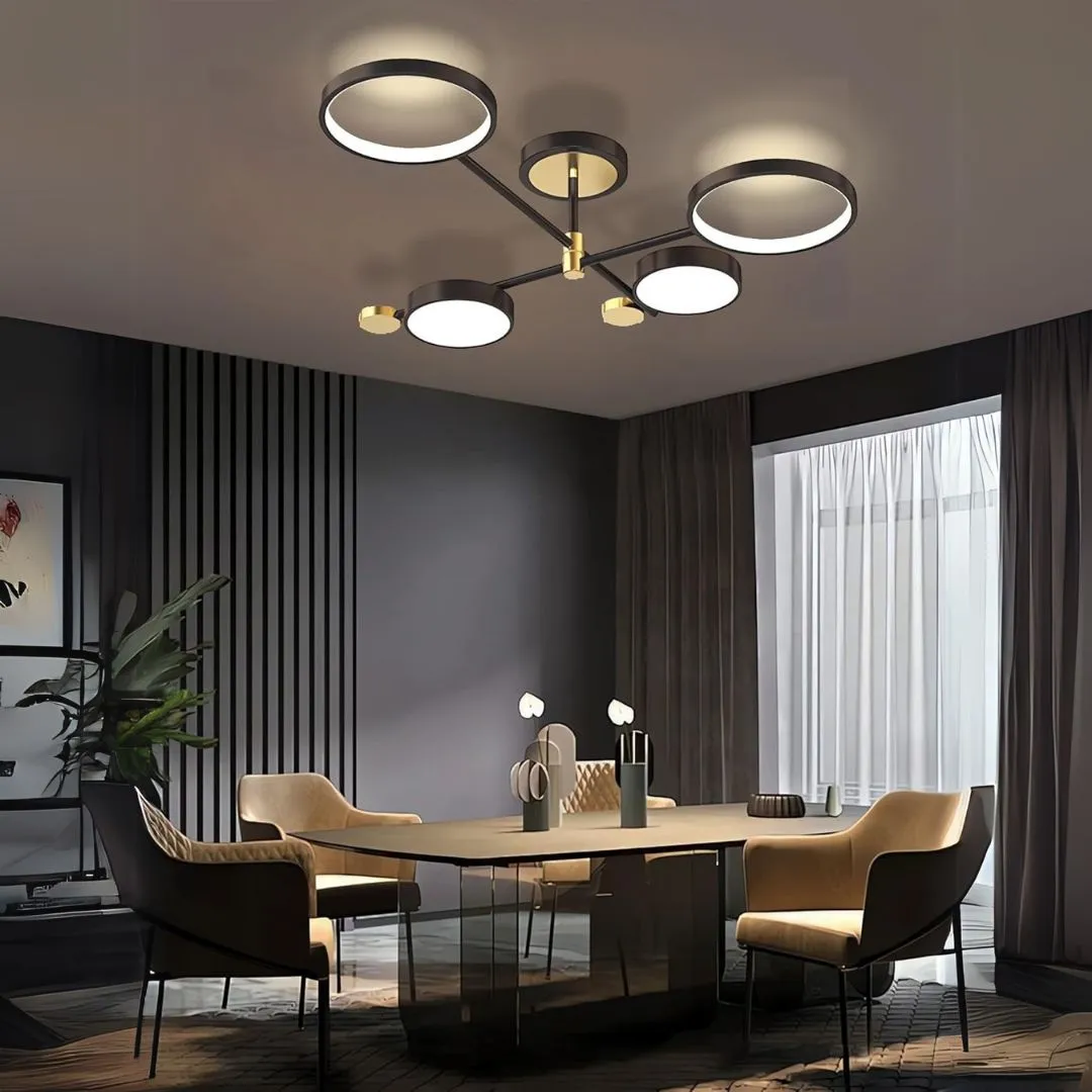 Alessandro Design Maria 22W lustra LED neagra dimabila