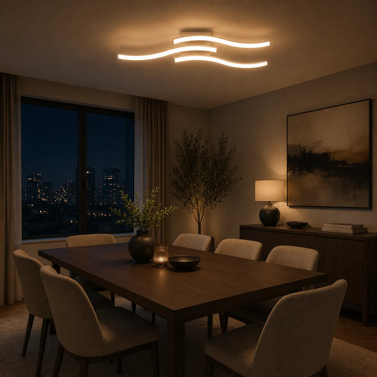 Alessandro Design Anadyr lustra LED alba 3 brate 29W dimabila