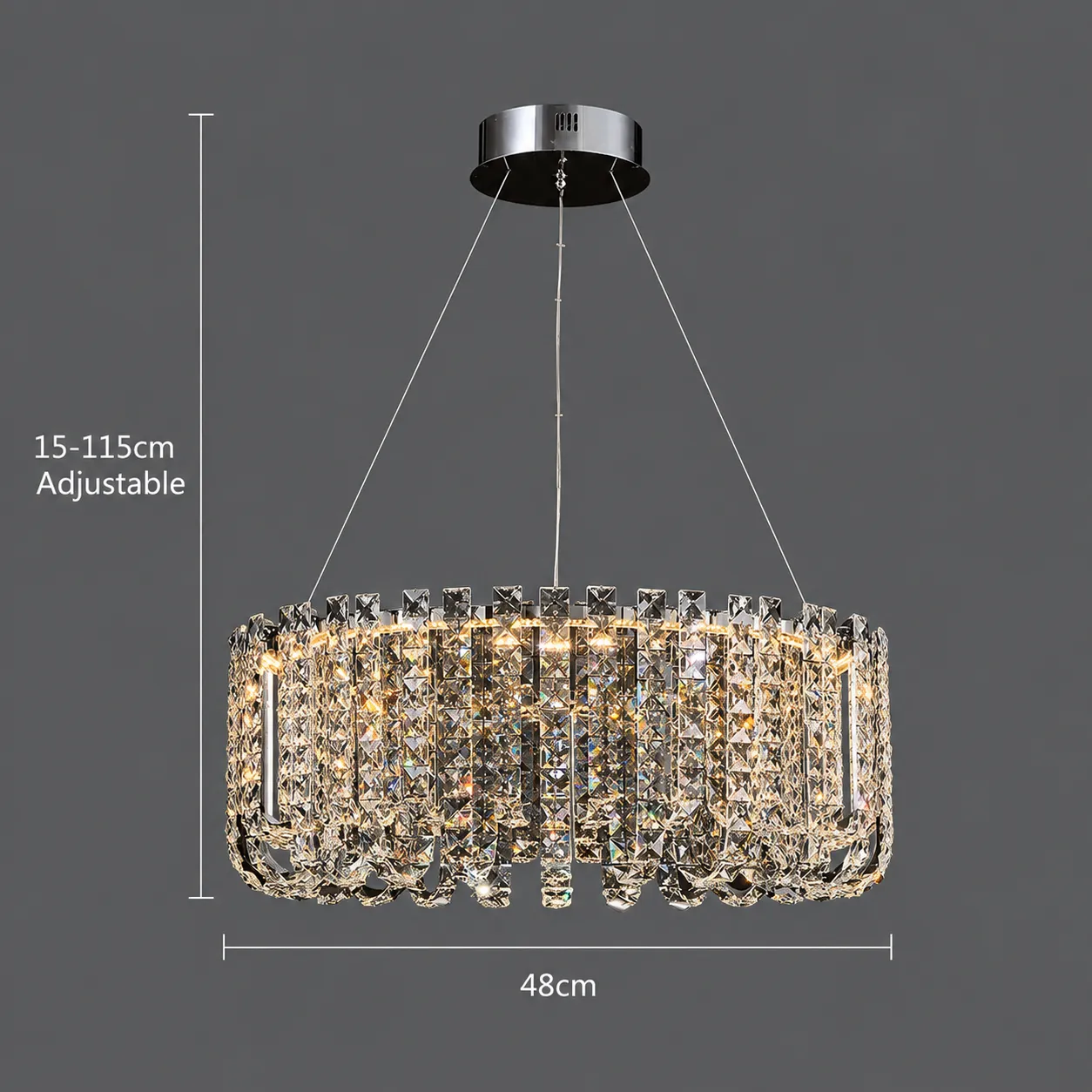 Alessandro Design Turkmenabat candelabru LED 27W Ø48cm 3 culori