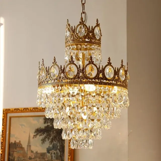 Alessandro Design Regalite Petito candelabru cristal 3xE14 auriu