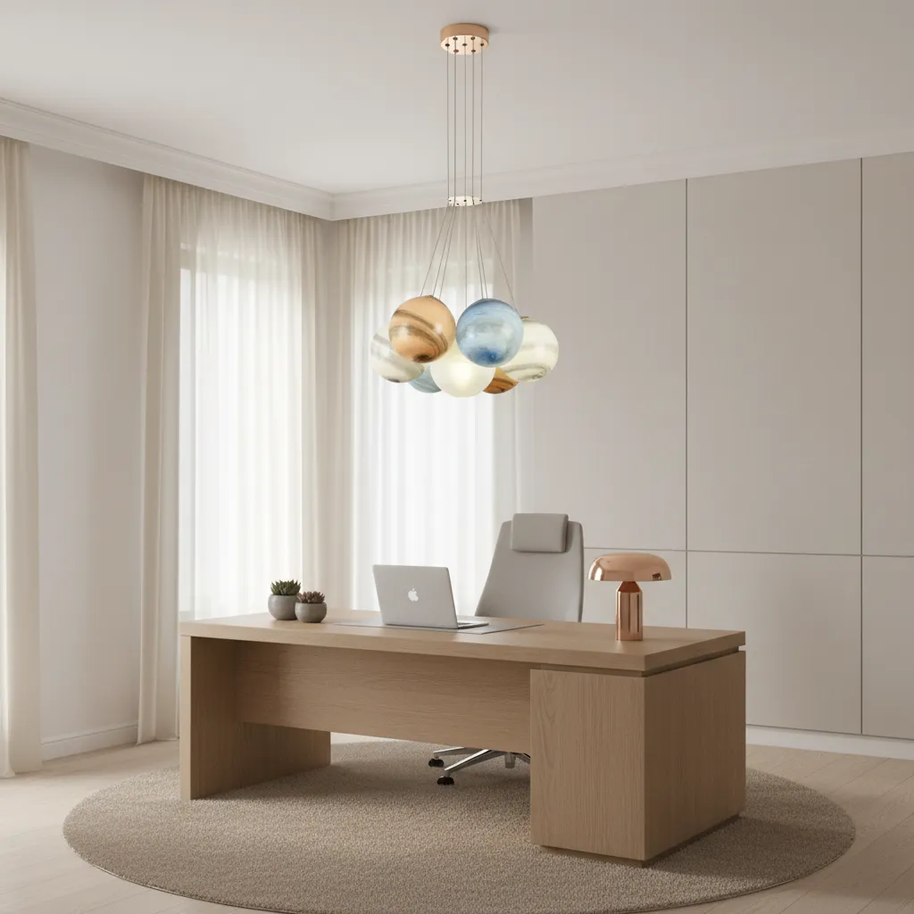 Alessandro Design DEDD lustra clasica 7xE27 alba 40x42 cm
