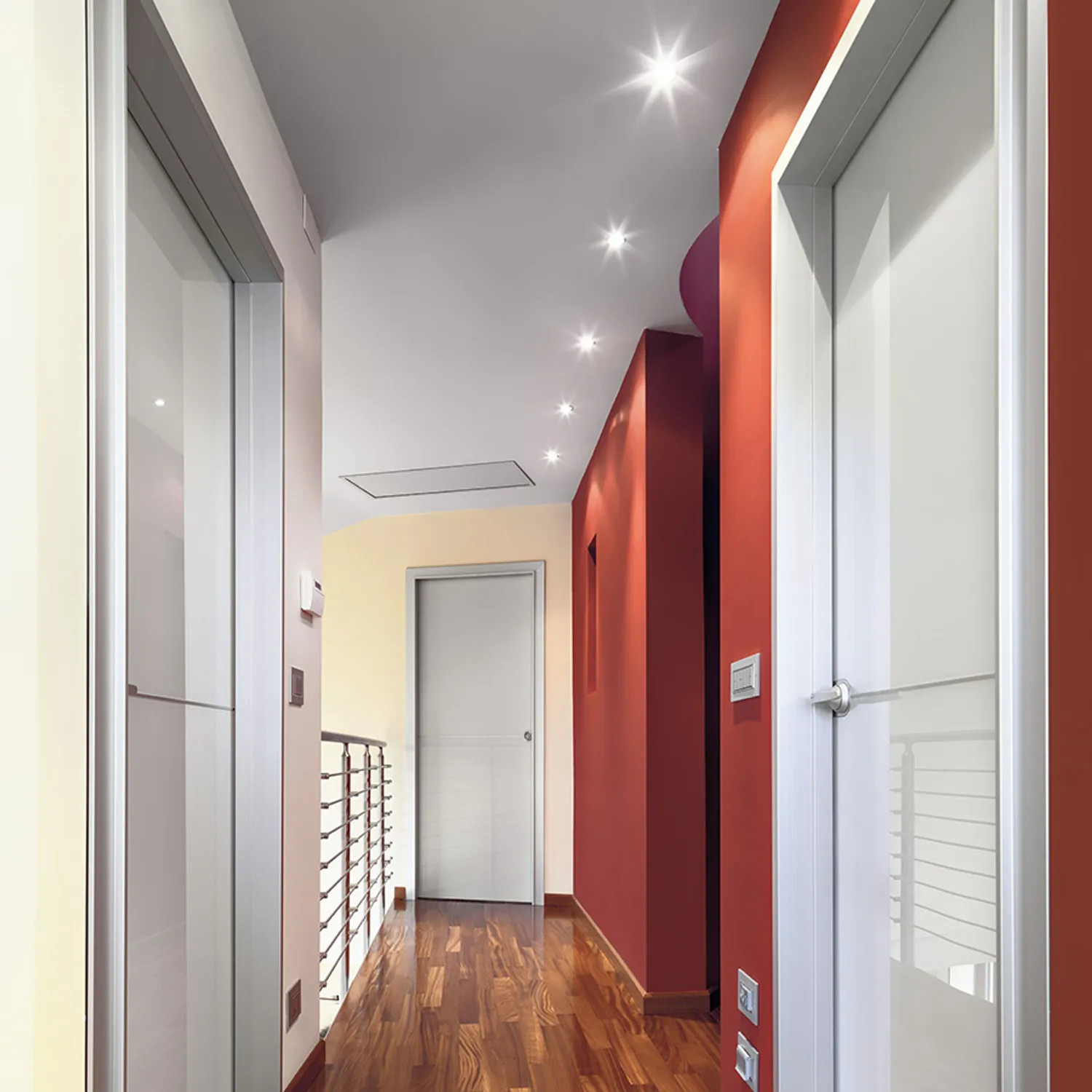 Rendl Pasadena GU10 spot incastrat aluminiu periat orientabil