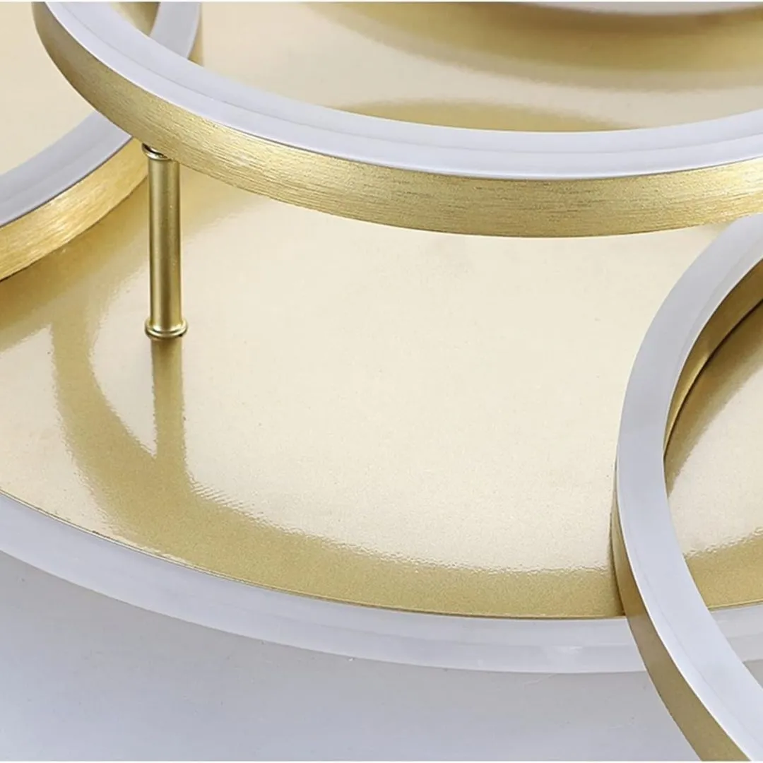 Alessandro Design Rinova lustra LED aurie 5 cercuri 137W