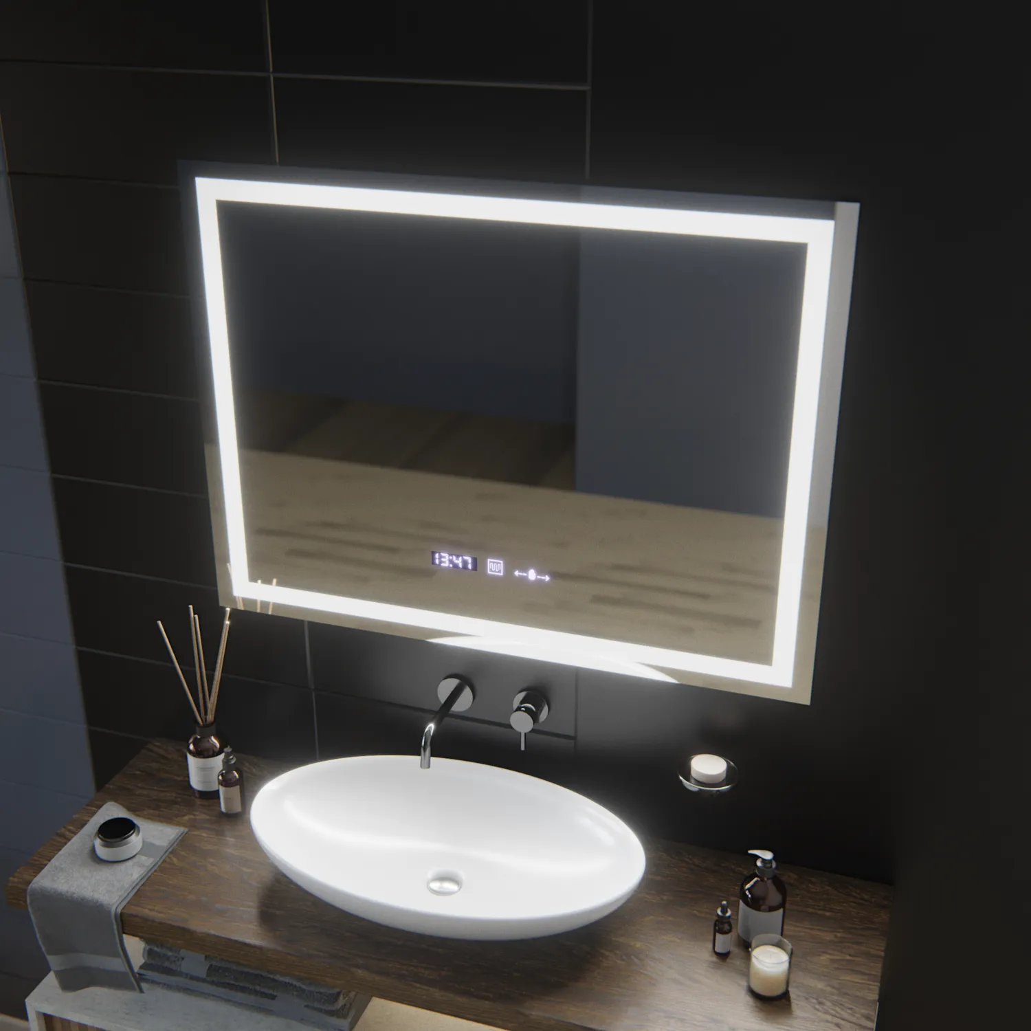 Alessandro Design Verite MotionGlow Marcello oglinda LED 100x75cm