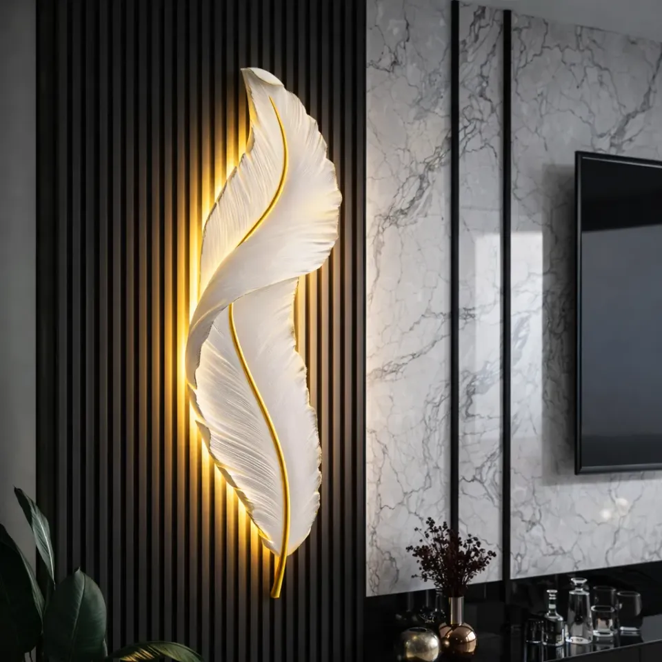 Alessandro Design Pena 85cm aplică LED alb-auriu 31W