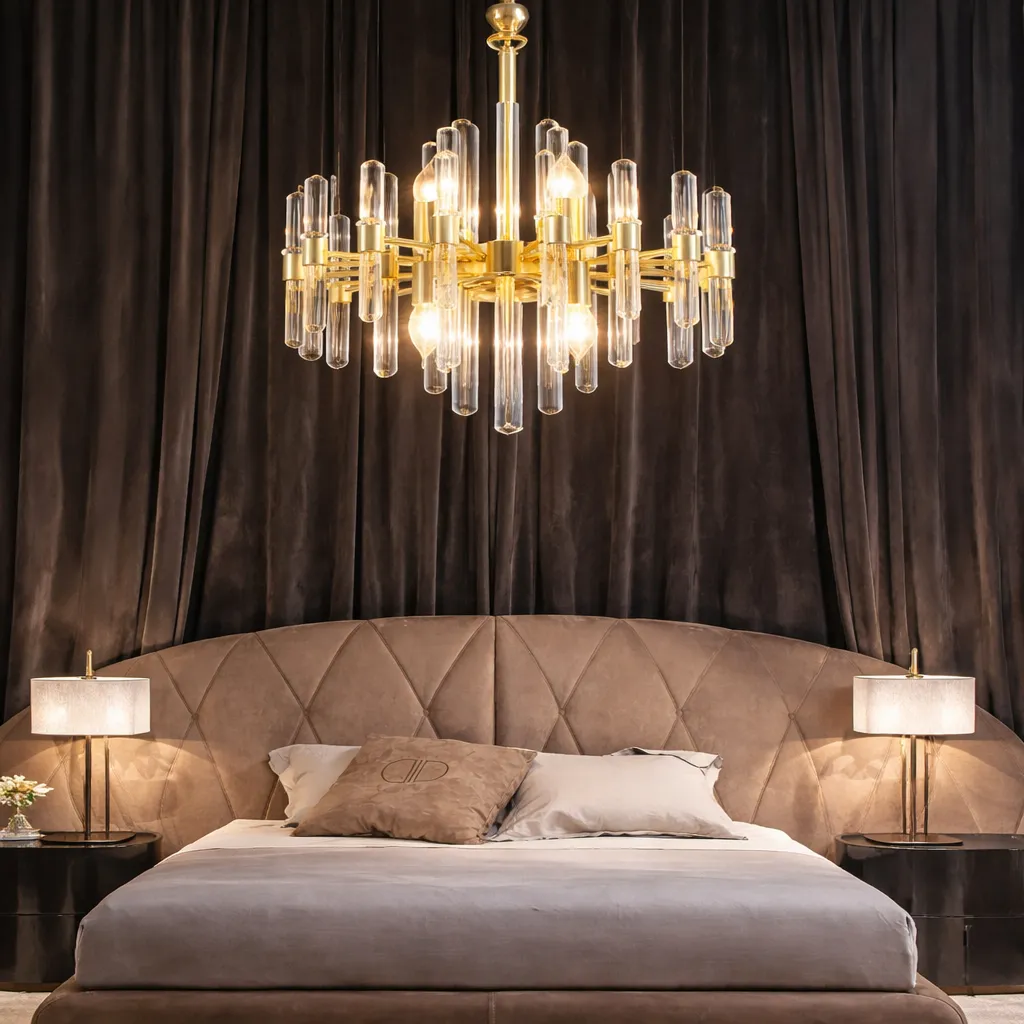 Alessandro Design CC850/480GD candelabru cristal 6xE14 auriu