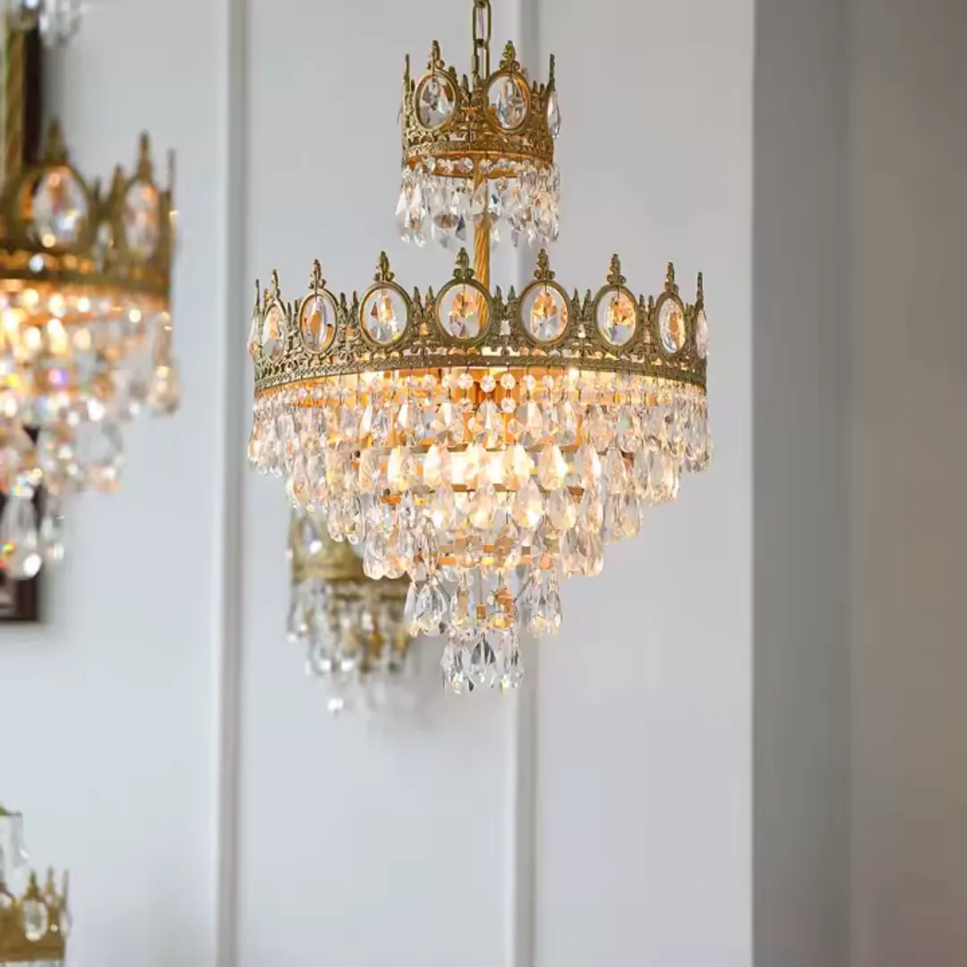Alessandro Design Regalite Petito candelabru cristal auriu 45 cm