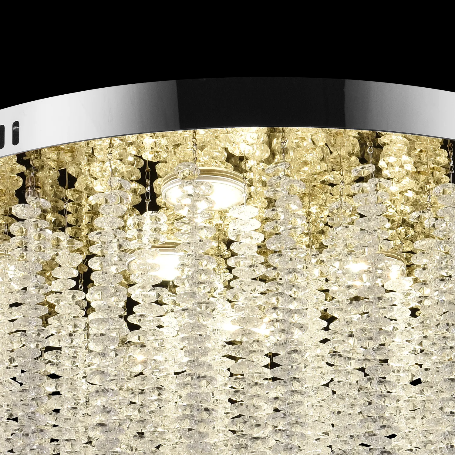 Alessandro Design LLC215/550WH candelabru cristal LED auriu 29W