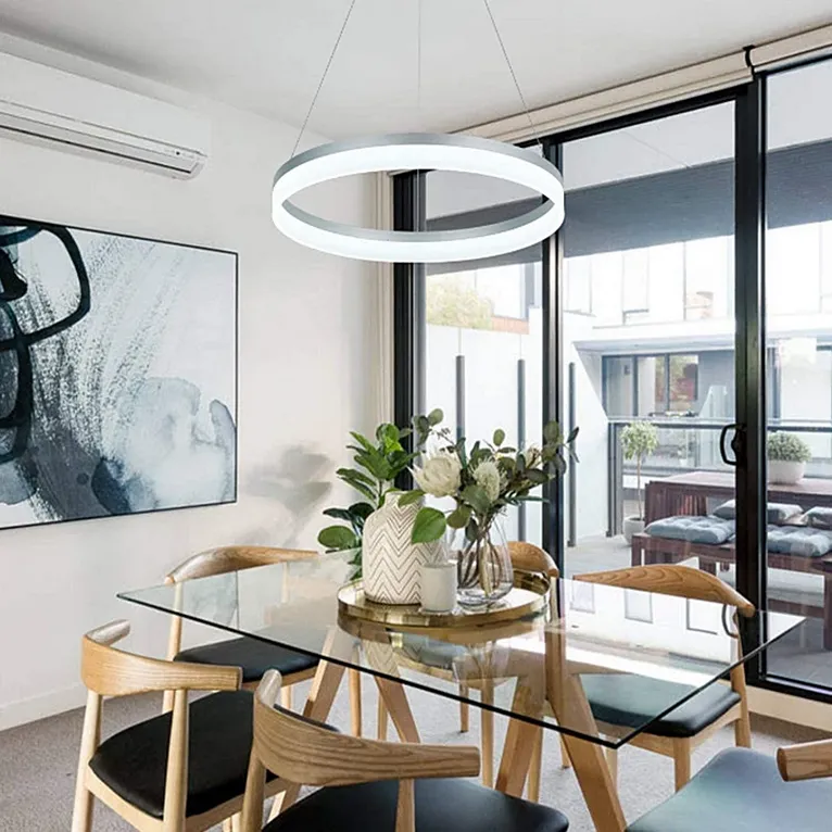 Alessandro Design ANINA Lustra LED 34W Alba cu Telecomanda