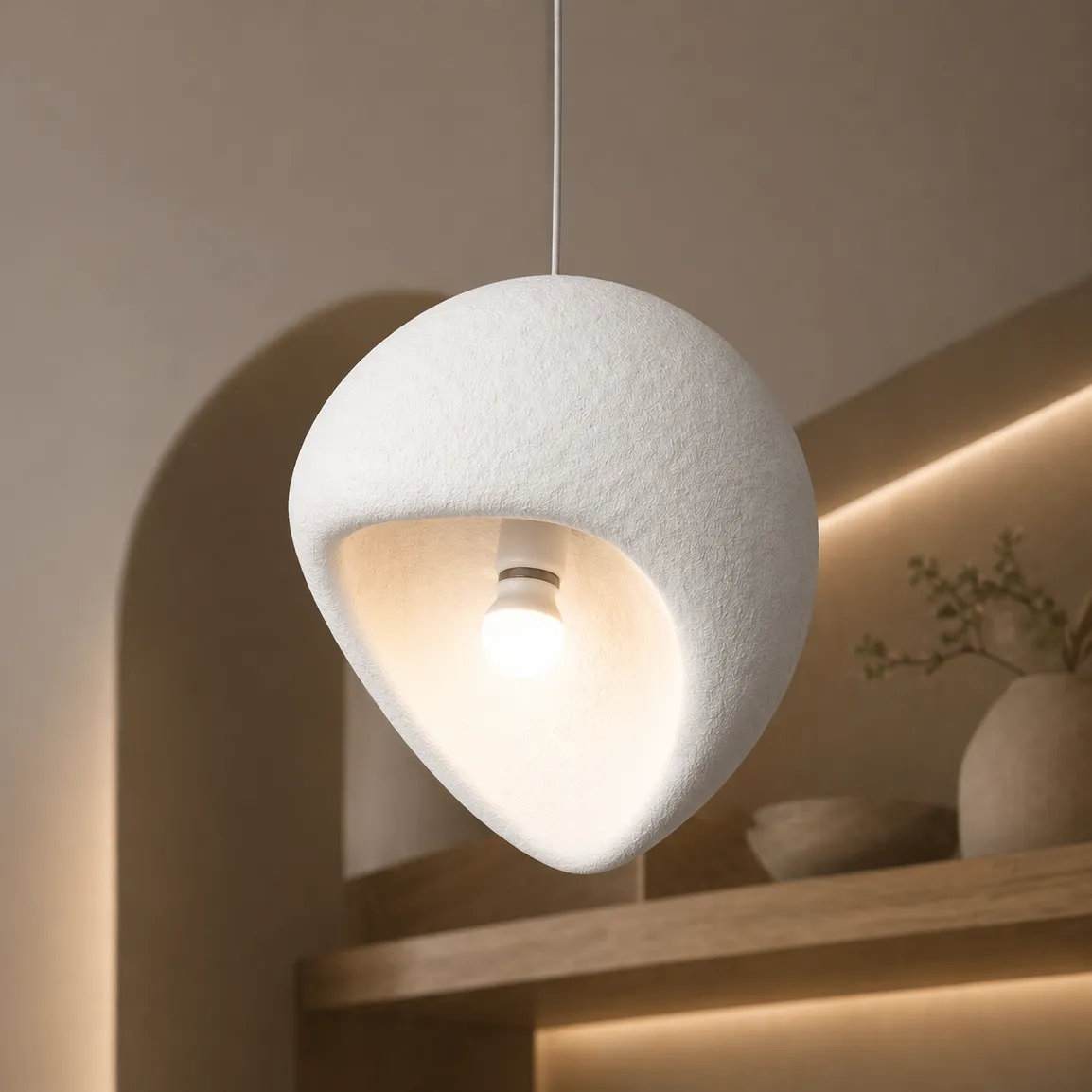 Alessandro Design Aera lustra suspendata 30 cm alba E27