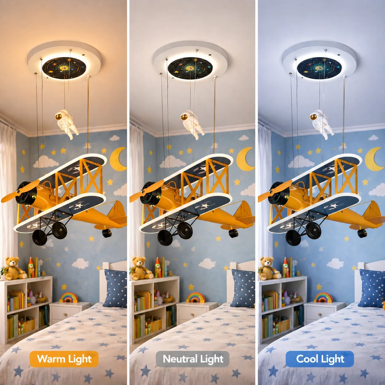 Alessandro Design AVION 80W lustra LED avion copii