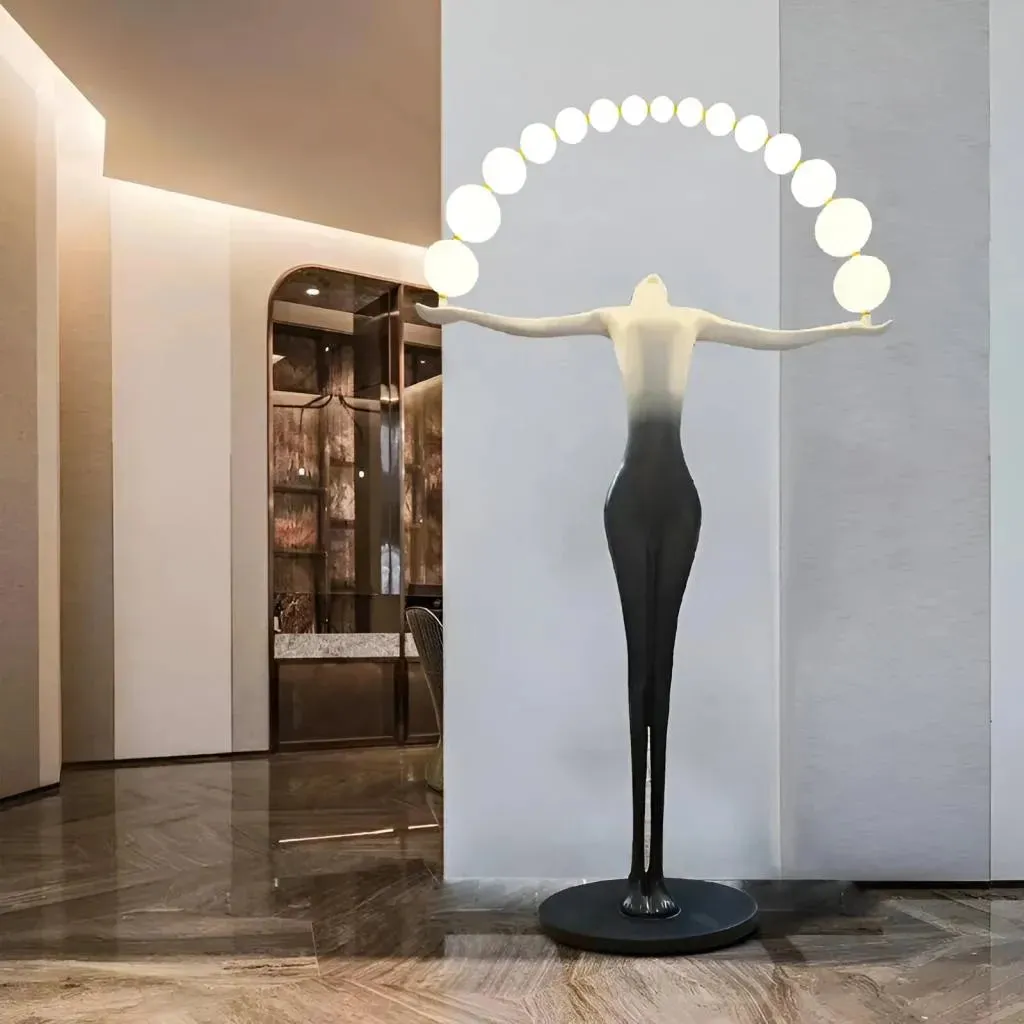 Alessandro Design Amato lampadar LED negru 24W