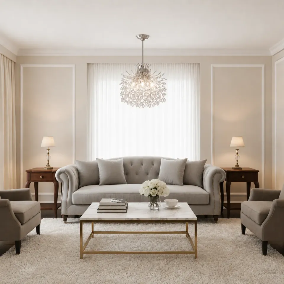 Alessandro Design PROWES Magno Candelabru Cristal Crom 10xE14