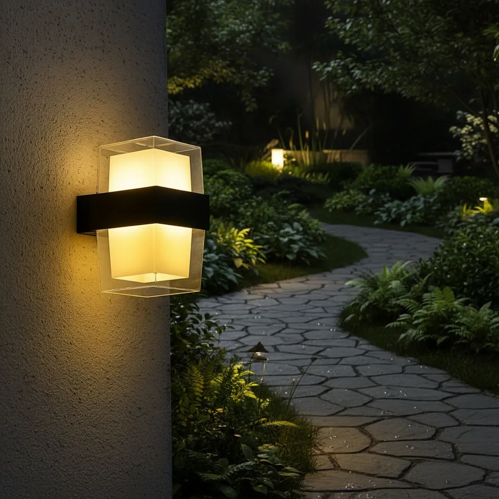 Alessandro Design Amira aplica exterior LED 8W negru calda
