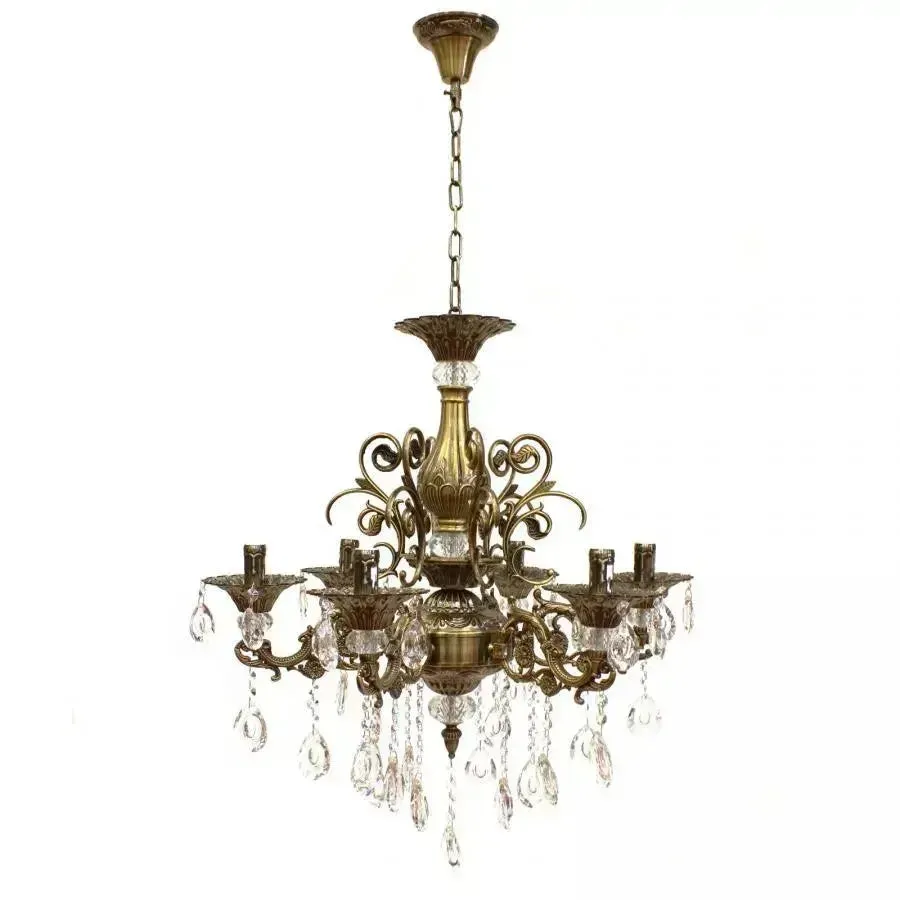 Alessandro Design SANSSOUCI Magno candelabru cristal 62 cm alamă