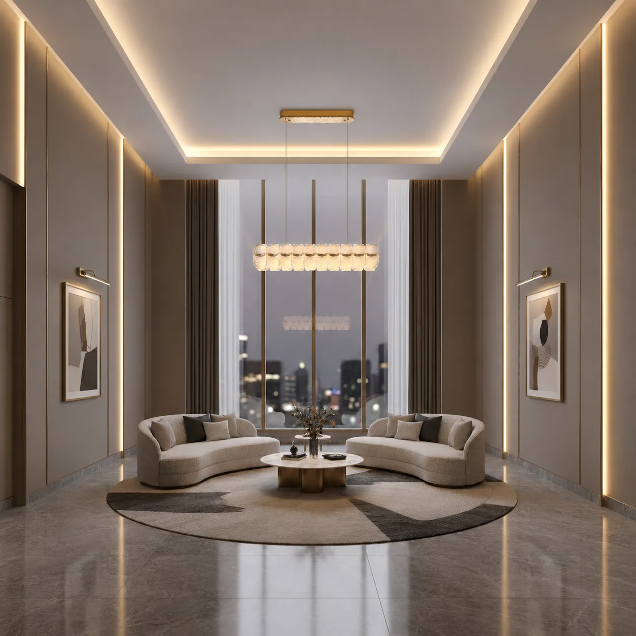 Alessandro Design Mayon Supremo candelabru cristal 180W auriu 100cm