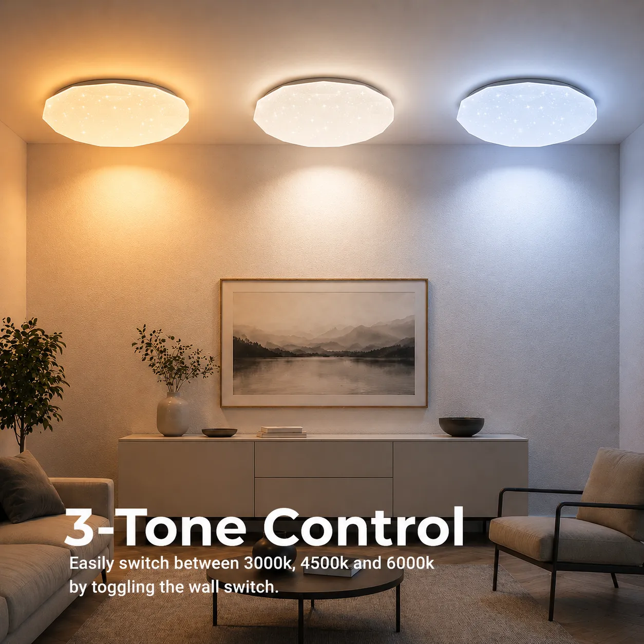 Alessandro Design plafoniera LED 22W hexagon 23cm alba