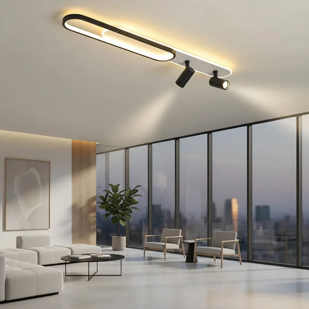 Alessandro Design Fisso Camilla lustra LED 69W neagra