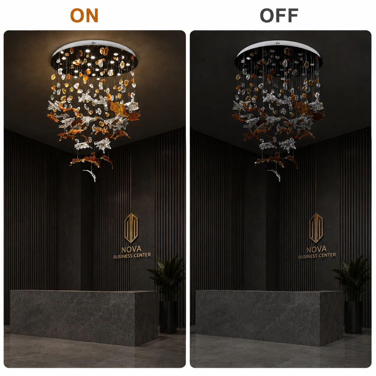 Alessandro Design ESIK Supremo Candelabru LED 112W Auriu 3 culori