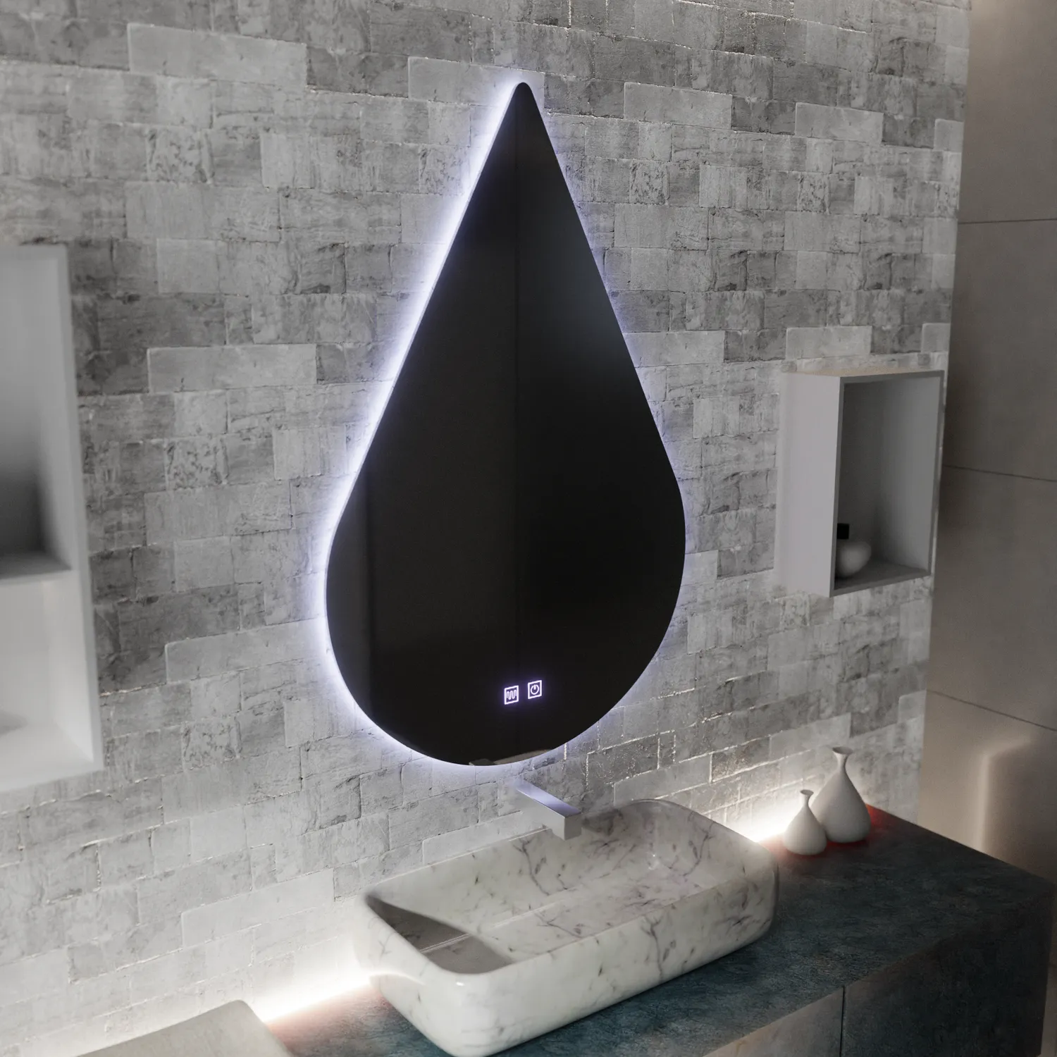 Alessandro Design River oglinda LED picatura 80x120cm